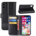 JLC iPhone 11 Genuine V2 Leather Wallet - Black