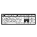 Logickeyboard LKB-BRALPBW-BJPU-UK keyboard Home USB QWERTY English White, Black