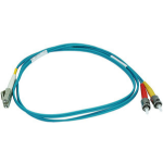 Monoprice 6395 InfiniBand/fibre optic cable 39.4" (1 m) LC ST OFNR OM3 Aqua color, Blue