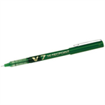 Pilot V7 Hi-Tecpoint Liquid Ink Rollerball Pen 0.7mm Tip 0.5mm Line Green (Pack 12) - 101101204