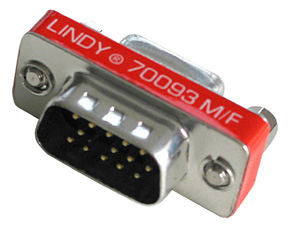 Lindy VGA Mini Port Saver 15 Way HD Male/Female