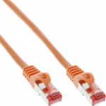 InLine Patch Cable S/FTP PiMF Cat.6 250MHz PVC copper orange 0.5m