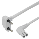 Deltaco 1902296 power cable White 3 m CEE7/16 IEC C7