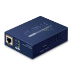 PLANET Single-Port 10Gbps 802.3bt Power over Ethernet (PoE) Blauw