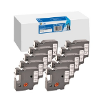 G&G 19333 labelprinter-tape Zwart op wit D1