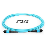 ATGBICS MPO Female-Female 12 Fibres OM3 50/125 Multimode Trunk Cable, Type B, LSZH 2.0, 1m