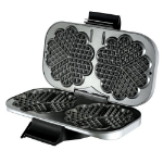 Unold 48241 waffle iron 2 waffle(s) 1300 W Black, Silver