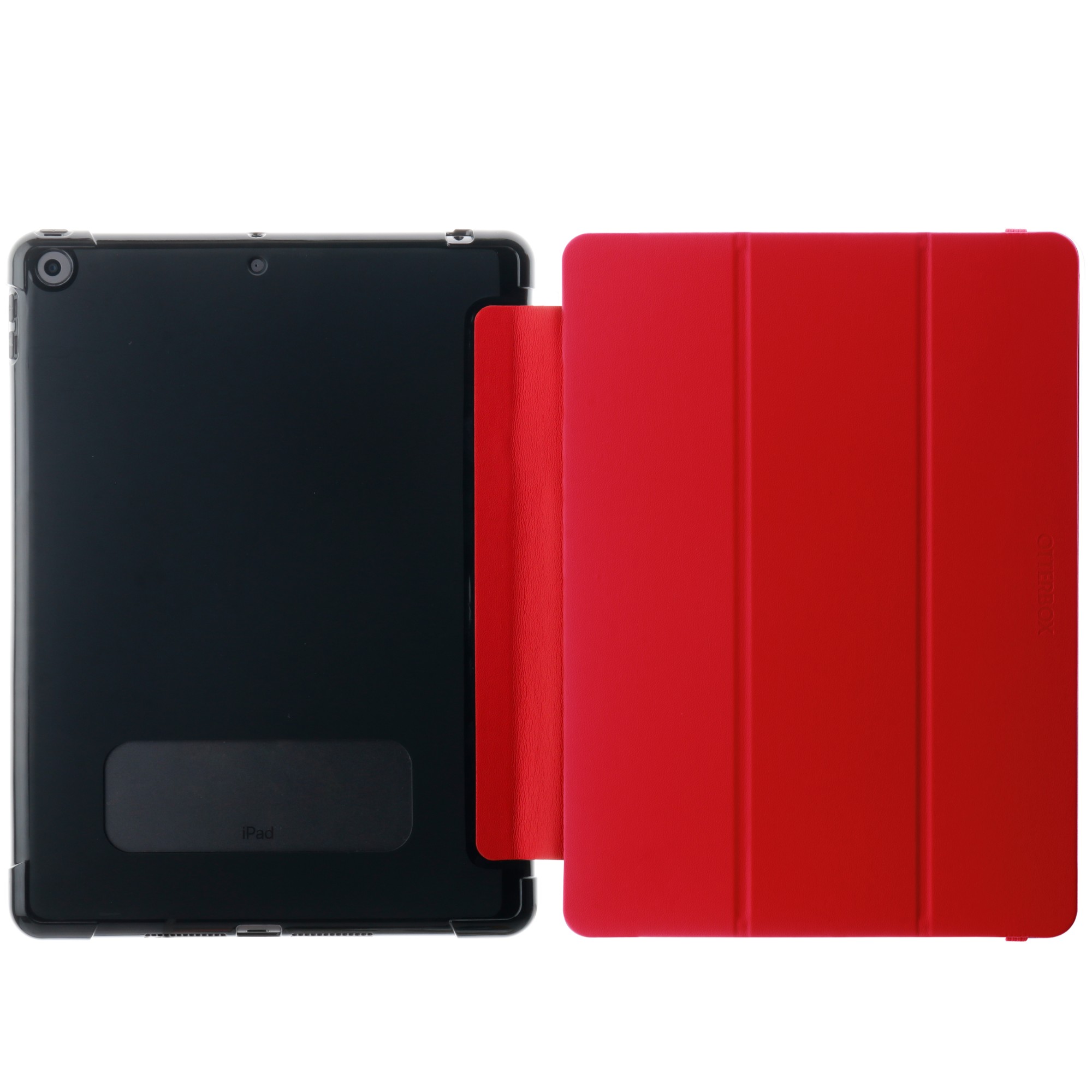 OtterBox React Folio Case for iPad 8th/9th gen, Shockproof, Drop proof, Ultra-Slim Protective Folio Case, Tested to Military Standard, Red, No Retail packaging