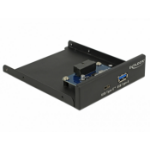 DeLOCK 63962 drive bay panel 8.89 cm (3.5") I/O ports panel Black