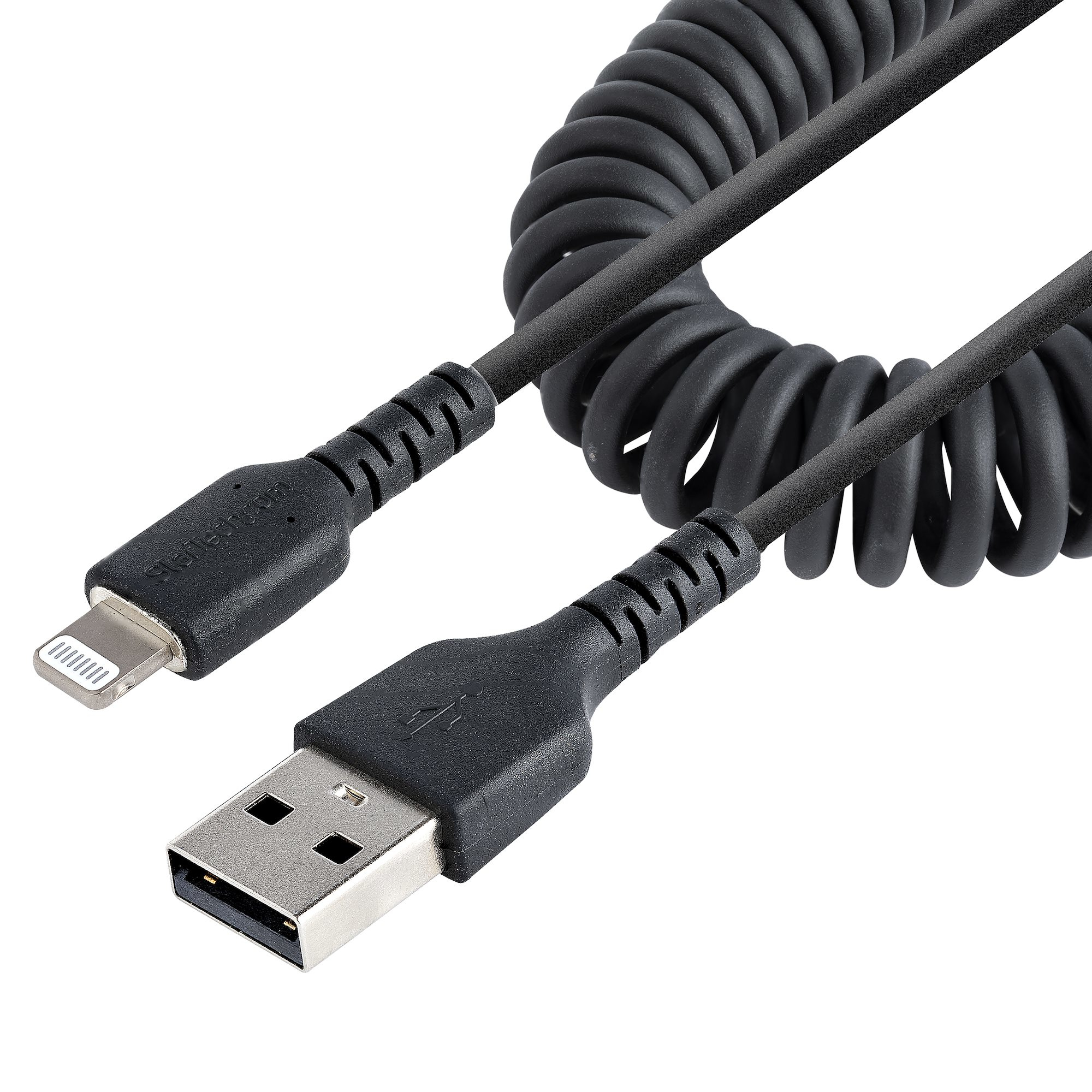 Photos - Cable (video, audio, USB) Startech.com 1m  USB to Lightning Cable, MFi Certified, Coiled iP RUS (3ft)