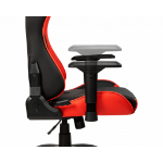 MSI MAG CH120 Gaming Chair 'Black and Red, Steel frame, Recline-able backrest, Adjustable 4D Armrests, breathable foam, 4D Armrests, Ergonomic headrest pillow, Lumbar support cushion'