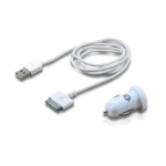 Conceptronic CUSBCAR2ASET oplader voor mobiele apparatuur Wit Auto