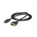 StarTech.com 6ft (1.8m) DisplayPort to DVI Cable - 1080p Video - DisplayPort to DVI Adapter Cable - DP to DVI-D Converter Single Link - DP to DVI Monitor Cable - Latching DP Connector
