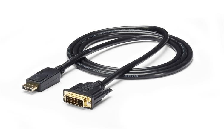 Image of StarTech.com 6ft (1.8m) DisplayPort to DVI Cable - 1080p Video -...
