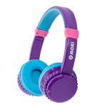 Moki Play Safe Headphones Wired & Wireless Head-band Music Bluetooth Aqua colour, Purple