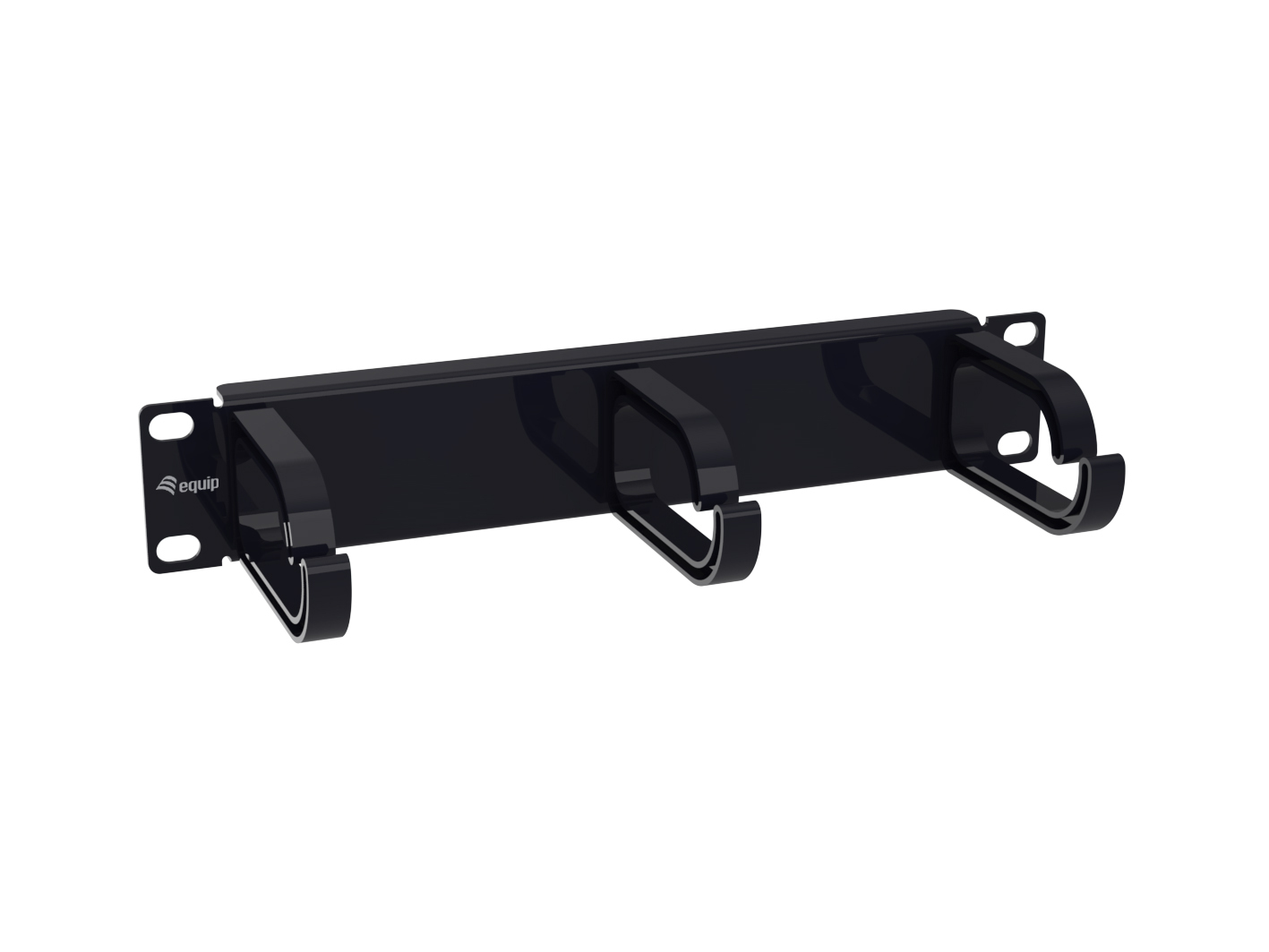Equip 10" Cable Management Panel, 1U, Black