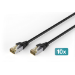 Digitus CAT 6A S-FTP outdoor patch cord, Cu, PE, 10 pcs.
