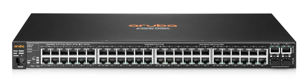 HPE Aruba 2530 48G Managed L2 Gigabit Ethernet (10/100/1000) 1U