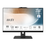 MSI Modern 12M-053US Intel® Core™ i7 i7-1260P 23.8" 1920 x 1080 pixels Touchscreen 16 GB DDR4-SDRAM 512 GB SSD All-in-One PC Windows 11 Home Wi-Fi 6 (802.11ax) Black