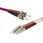 Hypertec 392549-HY fibre optic cable 1 m LC ST OM4 Pink