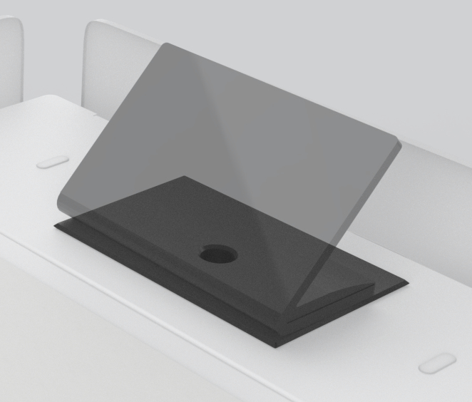 H917-BK desktop sit-stand workplace accessory