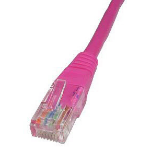 Cables Direct 2m CAT5e UTP networking cable Pink