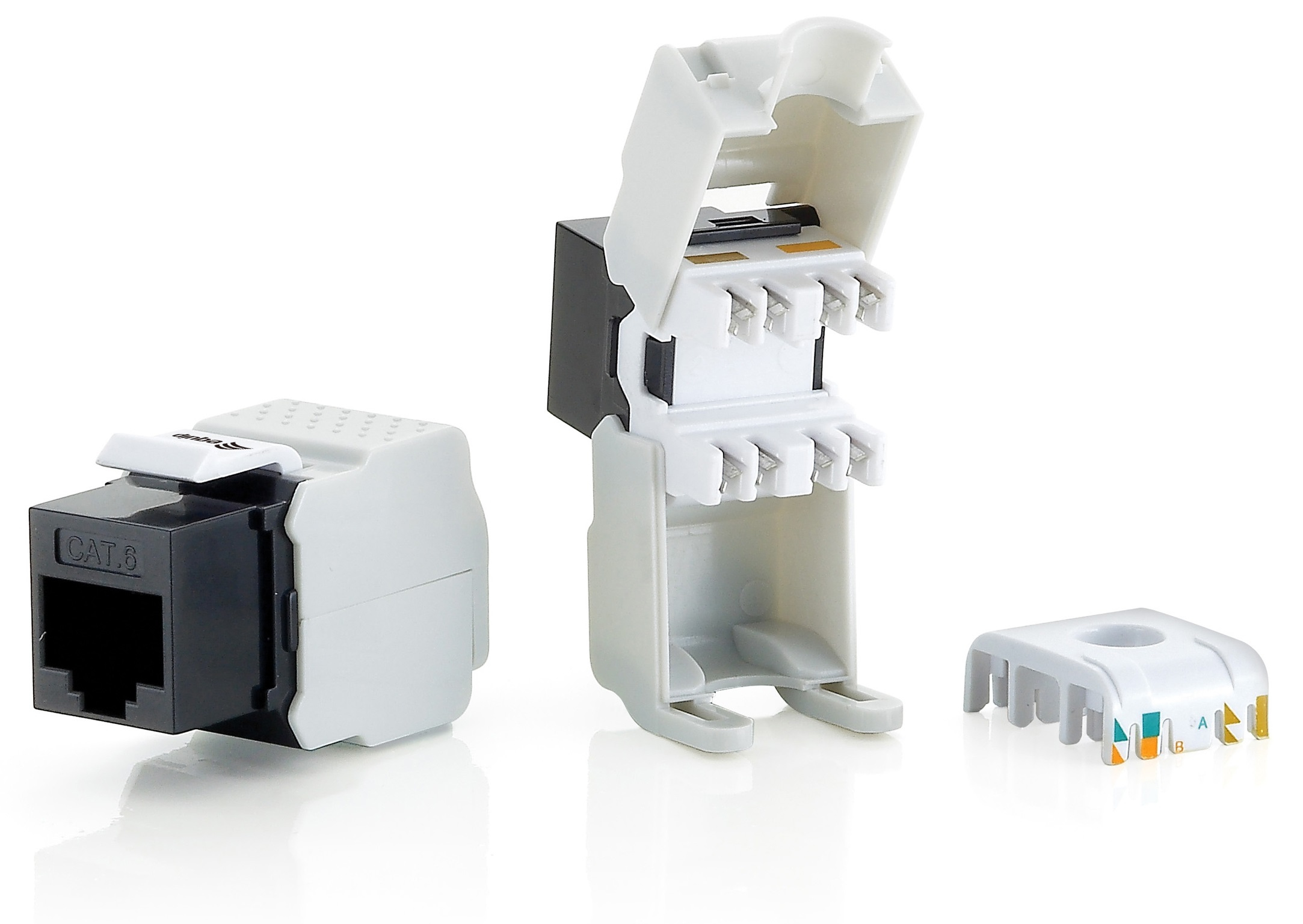 Image of Equip Cat.6 Unshielded Keystone Jack Toolfree
