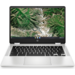 HP Chromebook x360 14a-ca0010na 35.6 cm (14") Touchscreen Full HD Intel® Pentium® Silver N5030 4 GB LPDDR4-SDRAM 128 GB eMMC Wi-Fi 5 (802.11ac) ChromeOS Silver