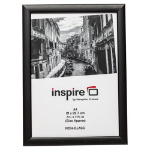 Photo Album Co Certificate/Photo Frame A4 Wood Frame Plastic Front Black - PAWFA4B-BLK