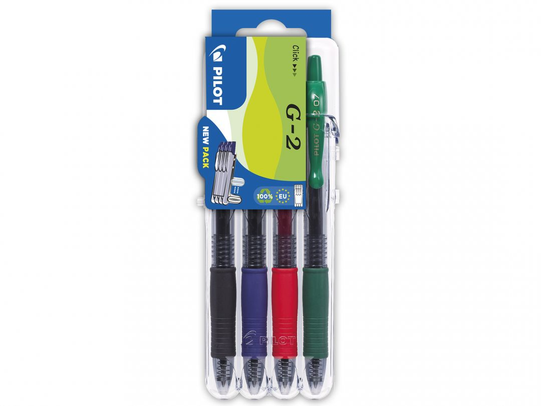 Image of Pilot G-2 Black, Blue, Green, Red 4 pc(s)