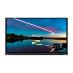 Lenovo T86 Digital signage flat panel 2.18 m (86") LED Wi-Fi 400 cd/m² 4K Ultra HD Black Touchscreen Built-in processor Android 9