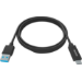 Vision TC 1MUSBCA/BL cable USB 1 m USB 3.2 Gen 1 (3.1 Gen 1) USB A USB C Negro