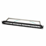 LogiLink NK4042 19″UNLOADED PATCH PANEL FOR 24 KEYSTONE JACKS 1U LOGILINK