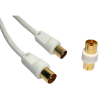 Cables Direct 2TV-10 coaxial cable 10 m Coax White