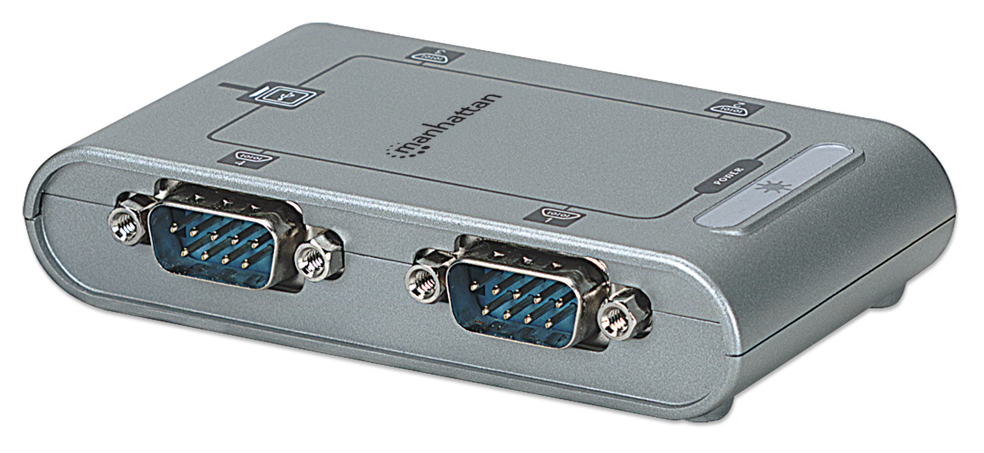 Image of Manhattan USB-A to 4x Serial Port Converter, Male to Male,...