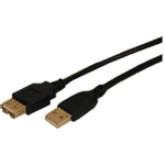 Comprehensive 7.62m USB 2.0 m/f USB cable 300" (7.62 m) USB A 0.48 Gbit/s Black