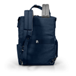 Port Designs MILANO II ECO TOTEPACK - NAVY BLUE. 16ltr 14/16 laptop backpack. Mix of Corduroy; 600D water repellent polyester and recycled 210D r-PET polyester.