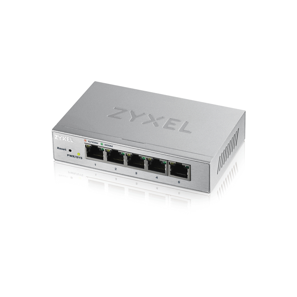 Image of Zyxel GS1200-5 Managed Gigabit Ethernet (10/100/1000) Silver