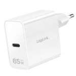 LogiLink USB Wall Charger, 1Port, GaN, 1USB-CF, 65W, white