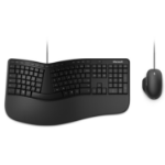 Microsoft Ergonomic Desktop toetsenbord Inclusief muis Kantoor USB QWERTZ Zwitsers Zwart