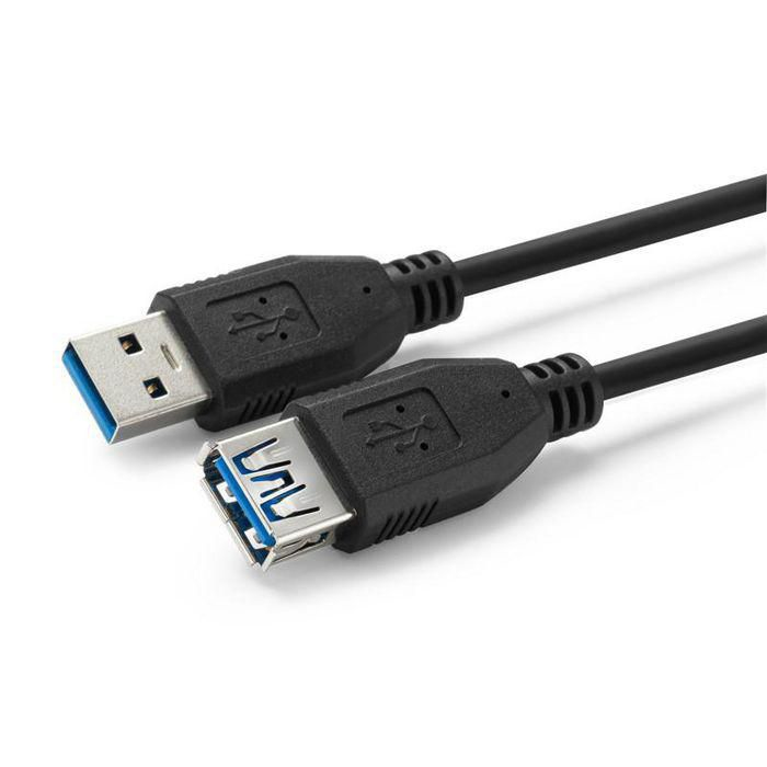 Microconnect USB3.0AAF5B-2 USB cable 5 m USB 3.2 Gen 1 (3.1 Gen 1) USB A Black