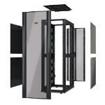 APC NetShelter SX 42U 750mm(b) x 1070mm(d) 19" IT rack, behuizing zonder deuren en zijpanelen, zwart