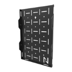 Neomounts - Mounting component (storage panel) - for AV System - steel - black - on-wall mounted