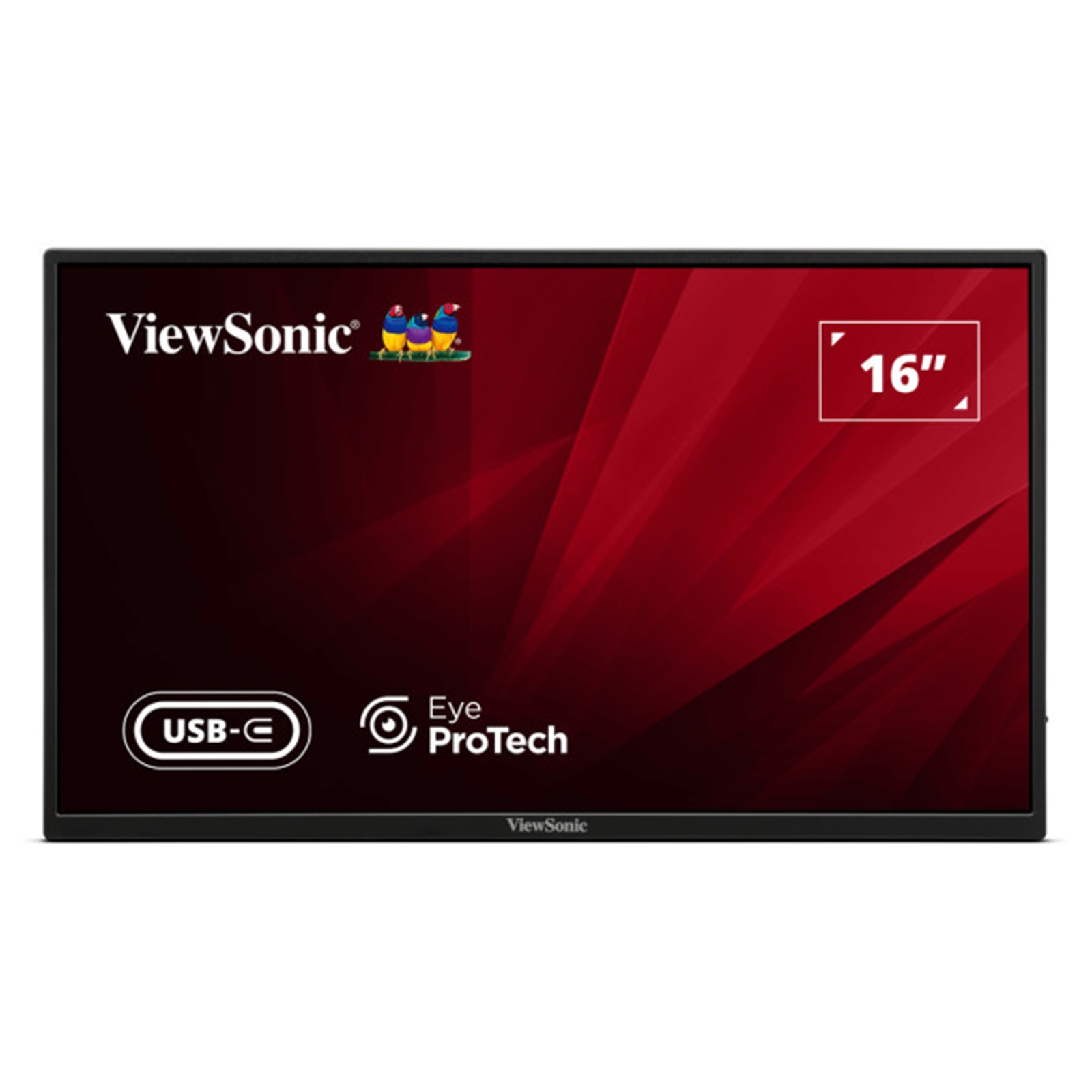 Viewsonic LED portable monitor VA1650 16 inch - Full HD 250 nits - resp 7ms - incl 2x USB-C (1x 65W)