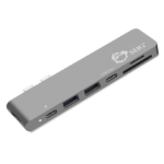 Siig JU-TB0512-S1 interface hub USB 3.2 Gen 1 (3.1 Gen 1) Type-C 40000 Mbit/s Grey