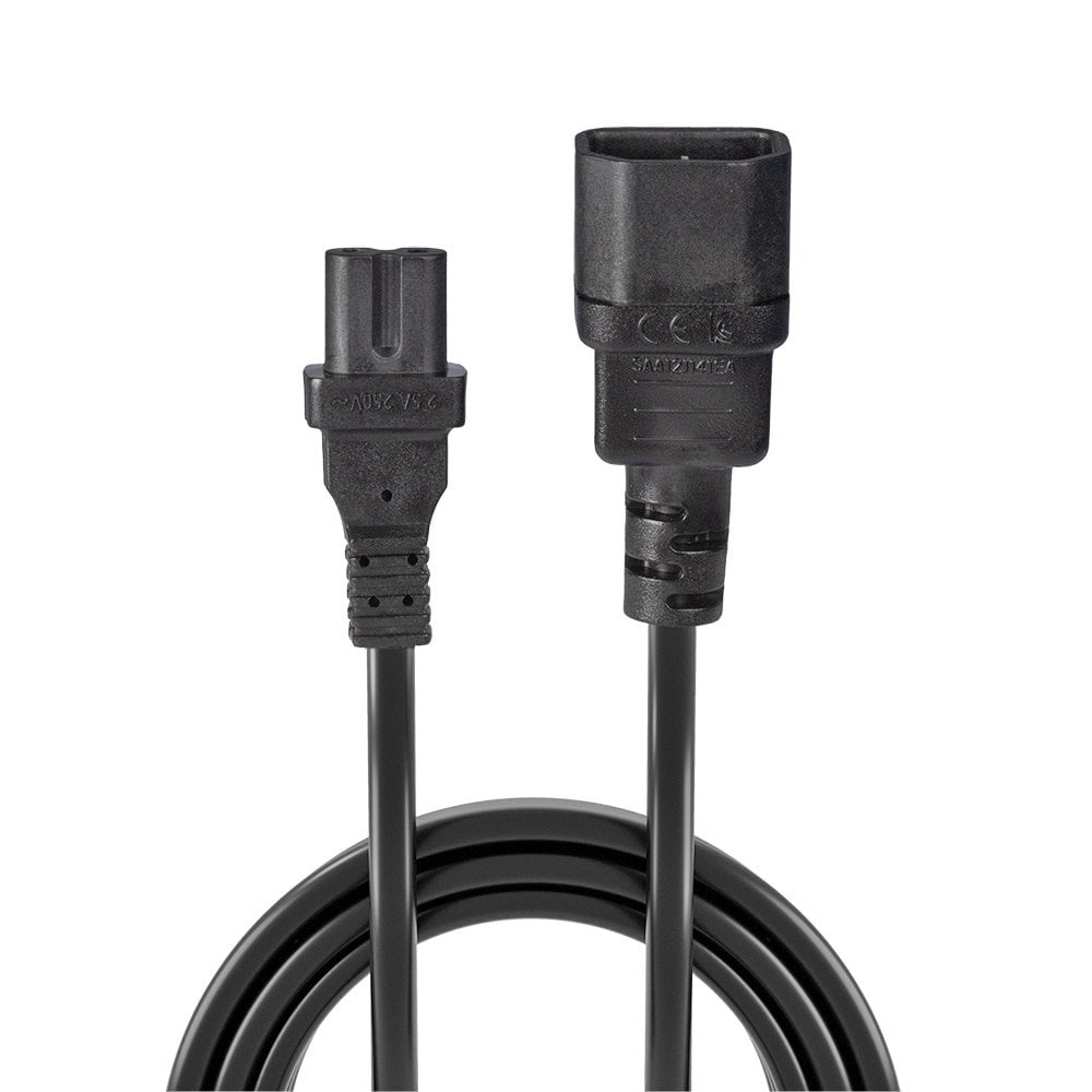 Lindy 1m IEC C14 to IEC C7 (Figure 8) Power Cable