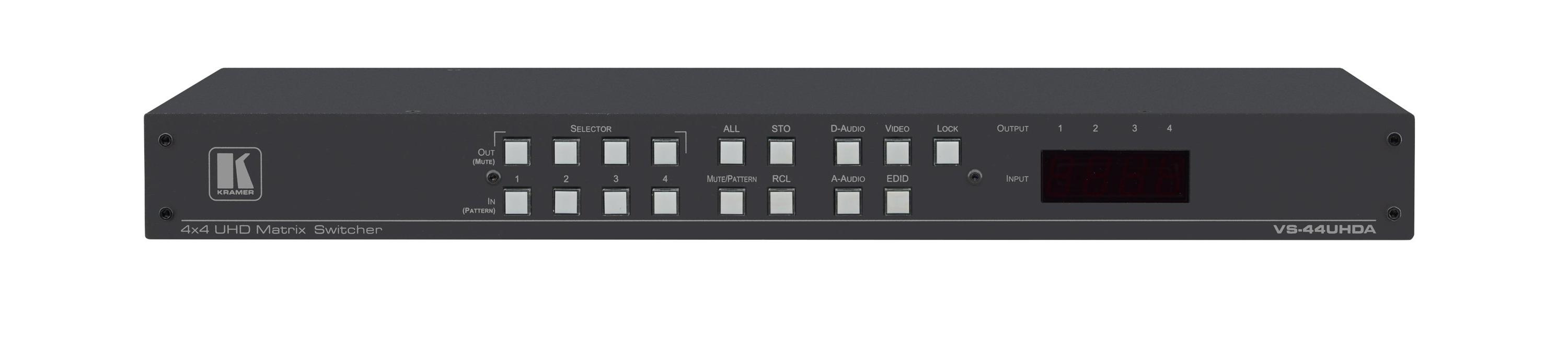 Image of Kramer Electronics VS-44UHDA matrix switcher AV matrix switcher...