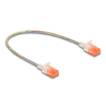 DeLOCK RJ45 Network Cable Cat.6A U/UTP Slim 0.3 m transparent