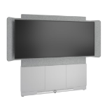 Middle Atlantic Products FM-DS-6675FW-KD8W tv-bevestiging 2,06 m (81") Grijs, Zilver, Wit