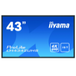 iiyama LH4342UHS-B3 Signage Display Digital signage flat panel 108 cm (42.5") IPS 500 cd/m² 4K Ultra HD Black Built-in processor Android 8.0 18/7